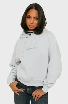 Женское голубое худи Голубой L Tally Weijl SSWCOJASHO9