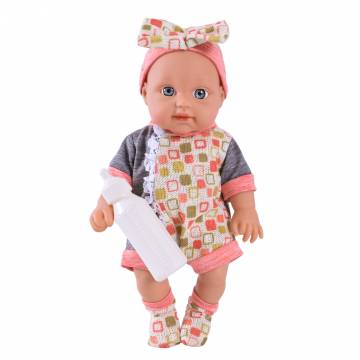 Пупс Країна Іграшок В квітчастому комбінезоні (1002-2/3) Пупс Країна Іграшок В квітчастому комбінезоні (1002-2/3)