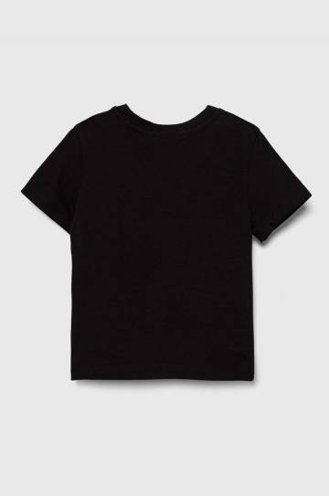 Детская хлопковая футболка Calvin Klein Jeans цвет чёрный однотонная Детская хлопковая футболка Calvin Klein Jeans цвет чёрный однотонная