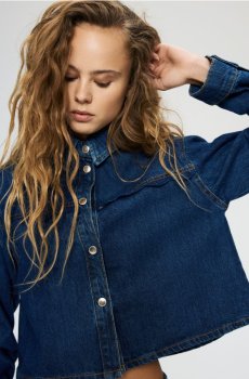 Reserved - Джинсова сорочка - синій - 882IU-55J