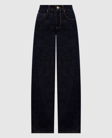 Черные джинсы с логотип патч Черные джинсы с логотип патч