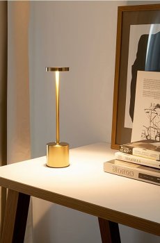 Настільна лампа - золотисто-коричневий