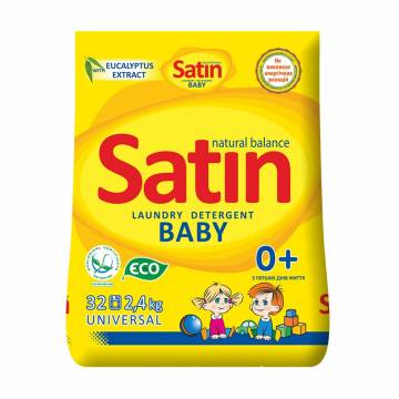 Стиральный порошок Satin Natural Balance для детской одежды, 32 стирки, 2.4 кг Стиральный порошок Satin Natural Balance для детской одежды, 32 стирки, 2.4 кг