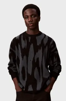 Мужской джемпер с узором ABSTRACT Разноцветный L Calvin Klein Jeans LV04RD310G