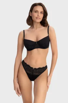 Женский черный бюстгальтер Черный 80C MARC&ANDRE W25-0711-26-DCS-LY