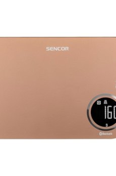 Весы кухонные Sencor Metallic Smart Bluetooth Kitchen Scale, золотые (SKS7076GD)