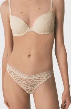 Женские бежевые трусики Бежевый M womensecret 4213731