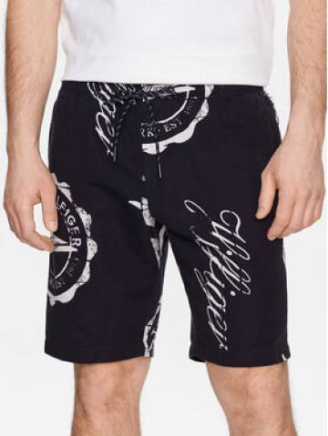Tommy Hilfiger Шорти з тканини Harlem Pennant MW0MW31235 Cиній Relaxed Fit