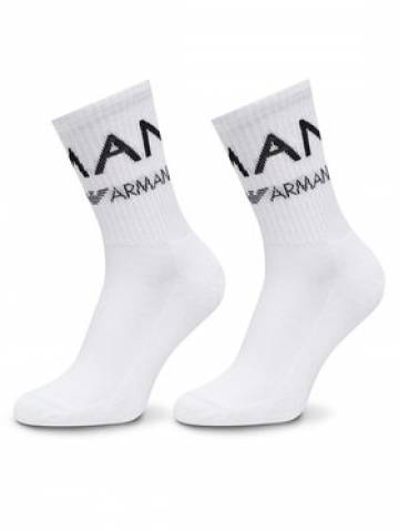 Emporio Armani Underwear Набір 2 пар високих жіночих шкарпеток 292303 4F227 00010 Білий Emporio Armani Underwear Набір 2 пар високих жіночих шкарпеток 292303 4F227 00010 Білий