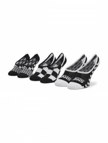 Vans Набір з 3 пар жіночих підслідників Classic Check VN0A5L6T4481 Чорний Vans Набір з 3 пар жіночих підслідників Classic Check VN0A5L6T4481 Чорний