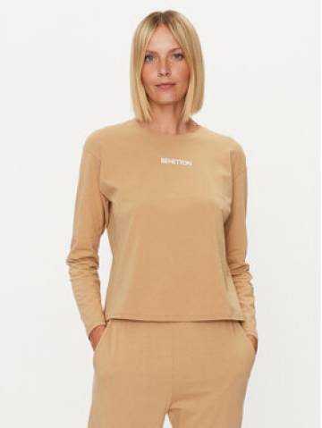 United Colors Of Benetton Сорочка-піжама 30963M04S Бежевий Regular Fit United Colors Of Benetton Сорочка-піжама 30963M04S Бежевий Regular Fit