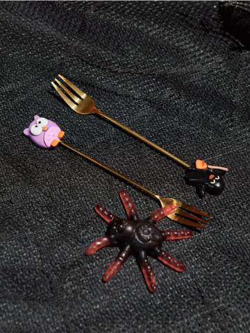 Виделки для десерту, 4 шт. - золотий