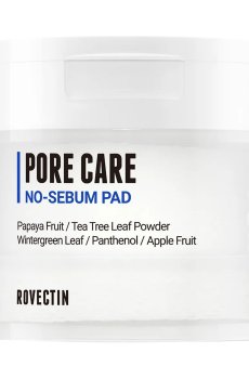 Себорегулирующие пады Rovectin Pore Care No-Sebum Pad для очищения пор лица, 60 шт