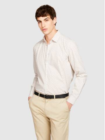 Sisley Сорочка 5PFRSQ02D Бежевий Regular Fit Sisley Сорочка 5PFRSQ02D Бежевий Regular Fit
