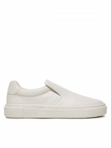 Calvin Klein Снікерcи Cupsole Slip On HW0HW02297 Білий Calvin Klein Снікерcи Cupsole Slip On HW0HW02297 Білий