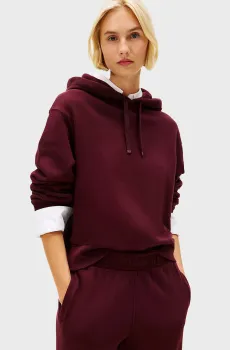 Женское бордовое худи TERRY Бордовый S Tommy Hilfiger WW0WW46127