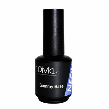 Цветная база для гель-лака Divia Gummy Base Neon GBN14 Pop Pink, 15 мл Цветная база для гель-лака Divia Gummy Base Neon GBN14 Pop Pink, 15 мл