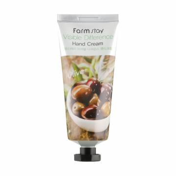 Крем для рук Farm Stay Visible Difference Hand Cream Olive с экстрактом оливы, 100 мл Крем для рук Farm Stay Visible Difference Hand Cream Olive с экстрактом оливы, 100 мл