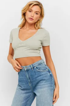 Женский серый топ Серый M Tally Weijl STSCOCATAR