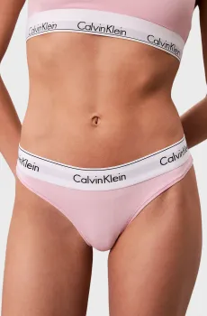 Женские розовые трусики THONG Розовый XL Calvin Klein 0000F3786E