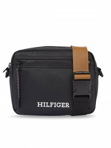 Tommy Hilfiger Плоска сумка Th Monotype Ew Reporter AM0AM11546 Чорний Tommy Hilfiger Плоска сумка Th Monotype Ew Reporter AM0AM11546 Чорний