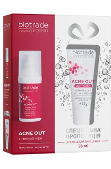 Набор для жирной и проблемной кожи лица Biotrade (активный крем, 30 мл + нежный кислородный гель, 50 мл)