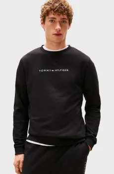 Мужской черный свитшот TRACK TOP Черный L Tommy Hilfiger UM0UM03666