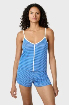 Женский синий топ в полоску MARINA Синий M Etam 6553517