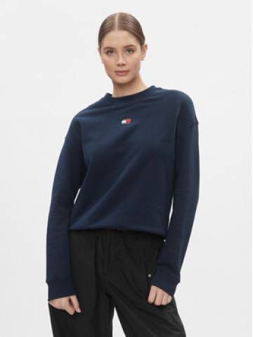 Tommy Jeans Світшот Badge DW0DW17325 Cиній Regular Fit Tommy Jeans Світшот Badge DW0DW17325 Cиній Regular Fit