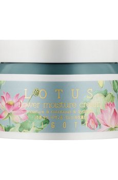 Уценка! Увлажняющий крем для лица Jigott Flower Lotus Moisture Cream с экстрактом лотоса, 100 мл