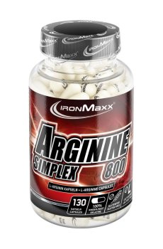 Аргинин IronMaxx Arginin Simplex 800, 130 капсул