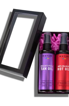 Подарочный набор для тела Mayur Красивая кожа (масло Красивый загар, 120 мл + антицеллюлитное массажное масло, 120 мл)
