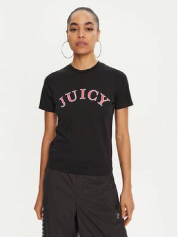 Juicy Couture Футболка College Gf JCSCT224414 Чорний Regular Fit Juicy Couture Футболка College Gf JCSCT224414 Чорний Regular Fit