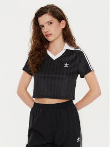 adidas Футболка adicolor Football Jacquard JD2606 Чорний Slim Fit adidas Футболка adicolor Football Jacquard JD2606 Чорний Slim Fit