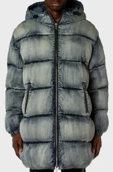 Мужская синяя джинсовая куртка W-MONS-LONG Синий 50 Diesel A14508 0SKAI