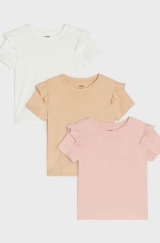Бавовняна футболка 3 pack - різнобарвний