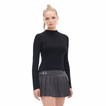 Cropp - Джемпер з низьким коміром-стійкою - чорний Cropp - Джемпер з низьким коміром-стійкою - чорний