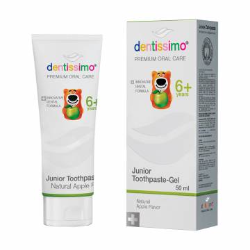 Детская зубная паста Dentissimo Junior Toothpaste Natural Apple Flavor от 6 лет, 50 мл Детская зубная паста Dentissimo Junior Toothpaste Natural Apple Flavor от 6 лет, 50 мл