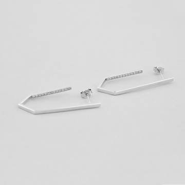 Серебряные серьги Minimal 21104-50р Серебряные серьги Minimal 21104-50р