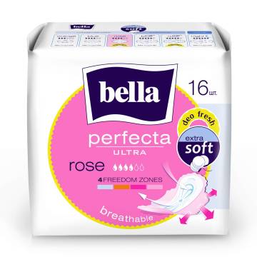 Прокладки для критических дней Bella Perfecta Ultra Rose Deo Fresh, 16 шт Прокладки для критических дней Bella Perfecta Ultra Rose Deo Fresh, 16 шт