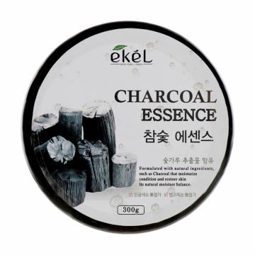 Гель успокаивающий для лица и тела Ekel Charcoal Essence Soothing Gel с древесным углем, 300 мл Гель успокаивающий для лица и тела Ekel Charcoal Essence Soothing Gel с древесным углем, 300 мл