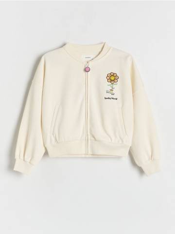 Reserved - Бомбер куртка SmileyWorld® - нюдовий - 559DB-02X