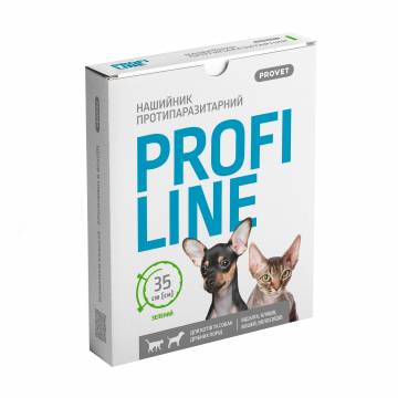 Ошейник противопаразитарный для кошек и мелких пород собак ProVET Profiline зеленый, 35 см Ошейник противопаразитарный для кошек и мелких пород собак ProVET Profiline зеленый, 35 см