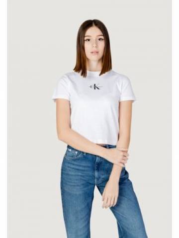 Calvin Klein Jeans Футболка Baby Tee J20J223113 Білий Slim Fit Calvin Klein Jeans Футболка Baby Tee J20J223113 Білий Slim Fit