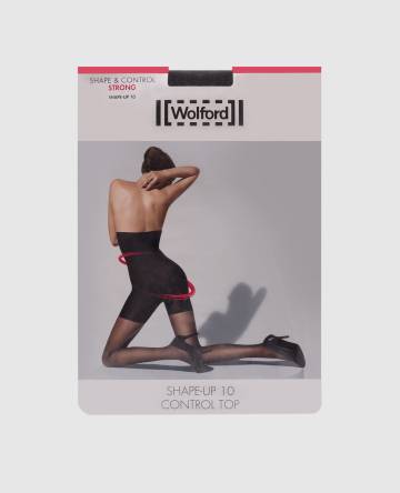 Черные колготки SHAPE-UP 10 den с высокой посадкой Черные колготки SHAPE-UP 10 den с высокой посадкой