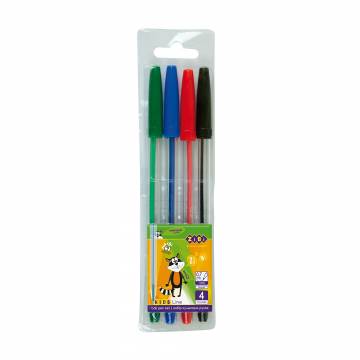 Набор шариковых ручек ZiBi Kids Line, 4 цвета (ZB.2010) Набор шариковых ручек ZiBi Kids Line, 4 цвета (ZB.2010)