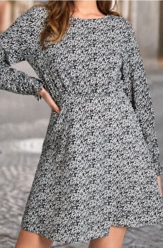 Мінісукня з оборками - чорний