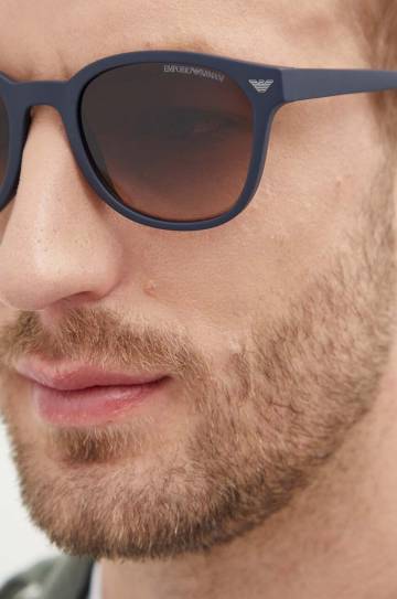 Солнцезащитные очки Emporio Armani мужские цвет синий