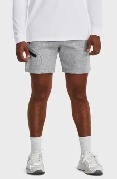 Мужские серые шорты UA Unstoppable Flc Shorts Серый M Under Armour 1379809-011