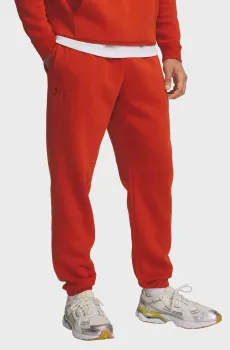 Мужские оранжевые спортивные брюки UA Icon Fleece Jogger Оранжевый S Under Armour 1373882-842